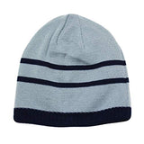 Reversible Beanie - Grey and Navy Blue