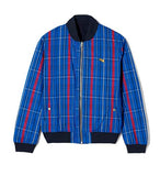 Reversible Bomber Jacket - Navy and Blue Plaid