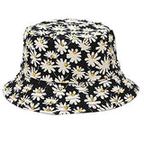 Reversible Bucket Hat - Floral and Black