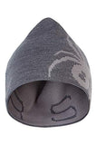 Reversible Hat - Light Grey and Dark Grey
