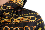 Reversible Goose Down Parka - Black and Gold - Medium