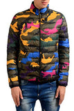 Reversible Down Jacket - Camo and Navy - Small