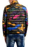 Reversible Down Jacket - Camo and Navy - Medium