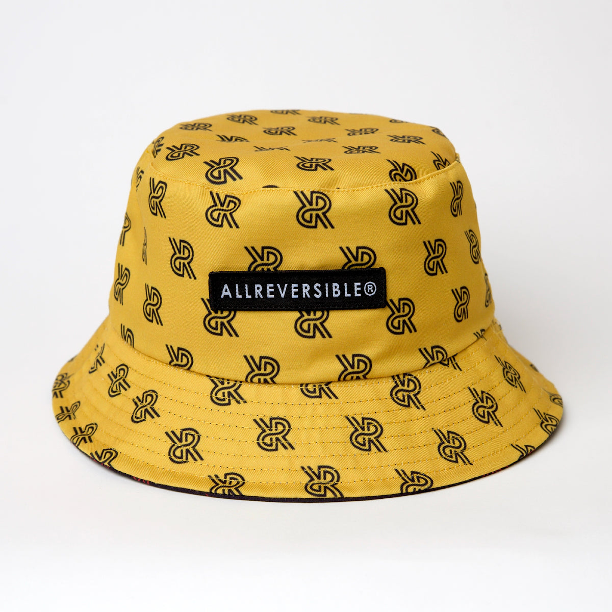 Reversible Bucket Hat - Black and Yellow - ALLREVERSIBLE®