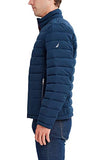 Reversible Puffer Jacket - Red Plaid and Navy