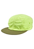 Reversible Cap - Olive and Lime Green Fleece