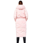 Reversible Hooded Down Coat - Pink and Black