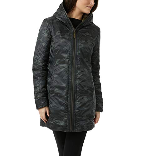 REVERSIBLE 3LAYER QUILTING HOODED COAT-