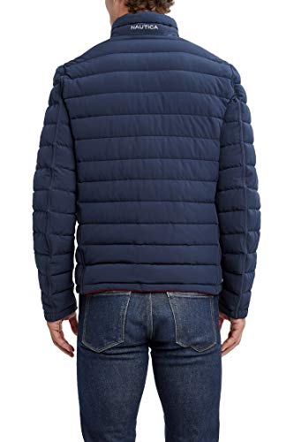 Reversible Puffer Jacket Men's Nautica Red and Navy