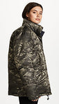 Reversible Puffer Jacket - Olive and Navy Camo