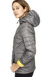 Reversible Packable Down Jacket - Grey and Yellow