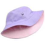 Reversible Bucket Hat - Pink and Purple
