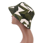 Reversible Bucket Hat - Black and Olive Green