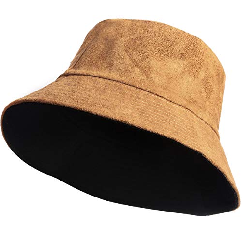 Reversible Bucket Hat - Unisex - Vegan Suede and Black  display picture 1