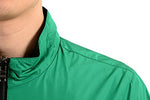 Reversible Windbreaker Jacket - Green and Black - Small