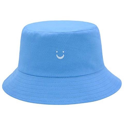 Reversible Bucket Hat - Light Blue and Yellow