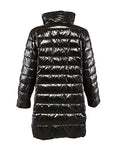 Reversible Down Coat - Black and Cream