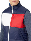 Reversible Puffer Vest - Blue and Red