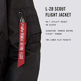 Reversible Light Flight Jacket - Black and Orange