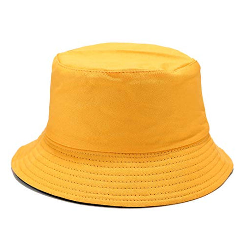 Reversible Bucket Hat - Gold Yellow and Black