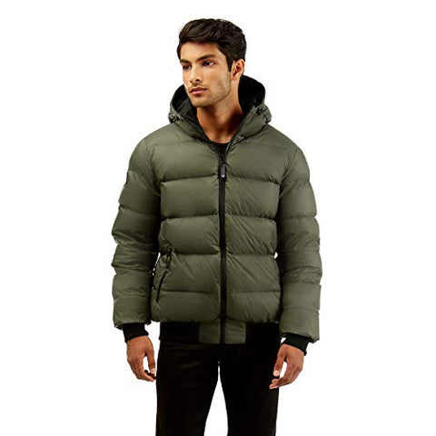 Reversible 750 Down Jacket - Olive and Black