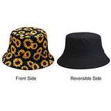 Reversible Bucket Hat - Floral and Black