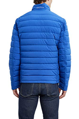 Reversible Puffer Jacket - Men's - Nautica - Blue and Navy