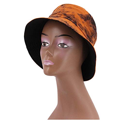 Reversible Bucket Hat - Women\'s - Orange and Black – ALLREVERSIBLE