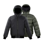 Reversible 750 Down Jacket - Olive and Black