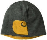 Reversible Beanie - Grey and Gold