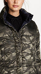 Reversible Puffer Jacket - Olive and Navy Camo