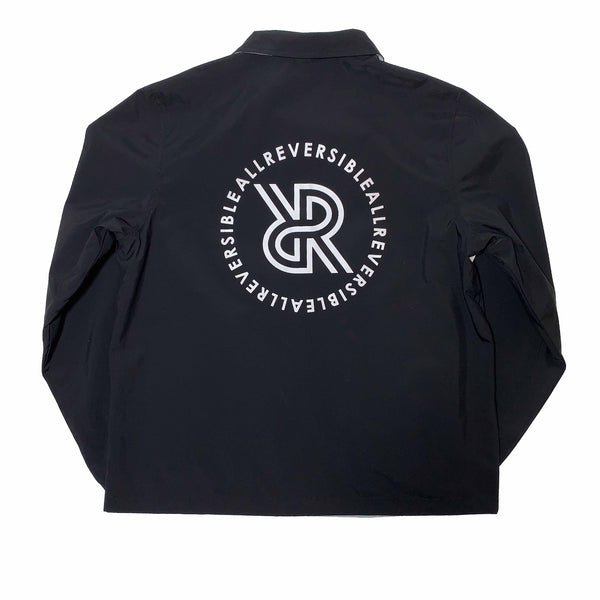 Reversible Coach Jacket - Men's - ALLREVERSIBLE® Black and Grey