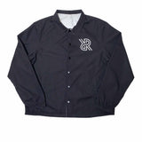 reversible jacket men's coach coach's coaches jacket in black and white