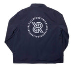 reversible jacket men's coach coach's coaches jacket in navy and grey
