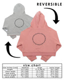 Reversible Women's Hoodie in Pink and Grey by the brand ALLREVERSIBLE