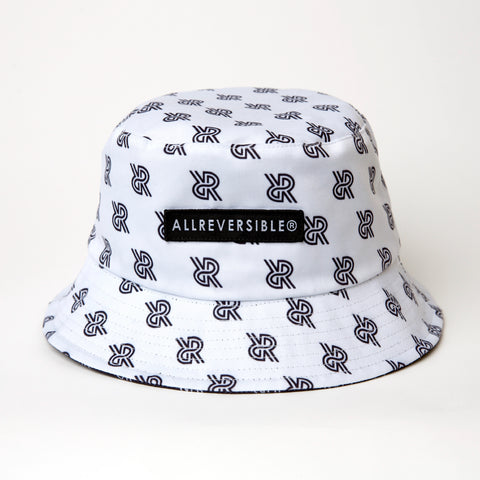 Reversible Bucket Hat - Unisex - White and Black – ALLREVERSIBLE