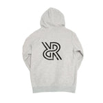 Reversible allreversible brand hoodie hoody full zip burgundy and grey