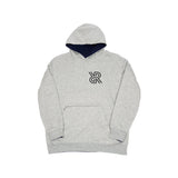 Reversible allreversible brand hoodie hoody pullover grey and navy
